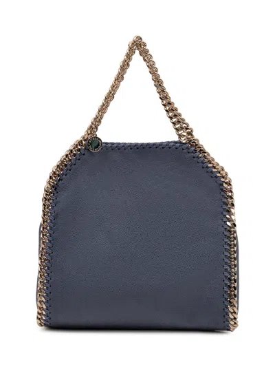 Stella Mccartney Mini Shoulder Bag With Chain Strap In Blue