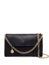Stella Mccartney Mini Shoulder Bag With Diamond-cut Chain-link Trim
