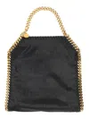 Stella Mccartney Mini Shoulder Bag With Double Chain Handle In Black