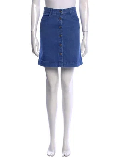 Pre-owned Stella Mccartney Mini Skirt In Blue