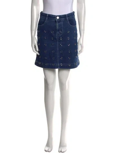 Pre-owned Stella Mccartney Mini Skirt In Blue