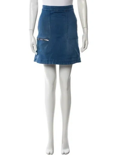 Pre-owned Stella Mccartney Mini Skirt In Blue