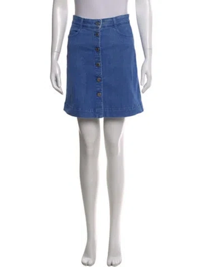Pre-owned Stella Mccartney Mini Skirt In Blue