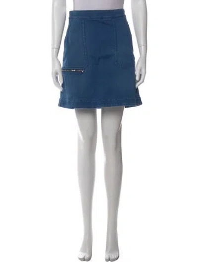 Pre-owned Stella Mccartney Mini Skirt In Blue