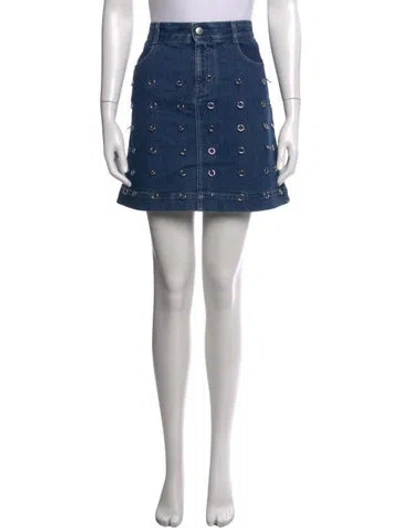 Pre-owned Stella Mccartney Mini Skirt In Blue