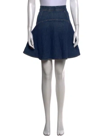 Pre-owned Stella Mccartney Mini Skirt In Blue
