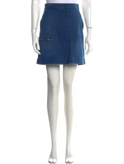 Pre-owned Stella Mccartney Mini Skirt In Blue