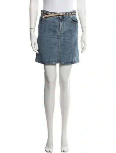 Pre-owned Stella Mccartney Mini Skirt In Blue