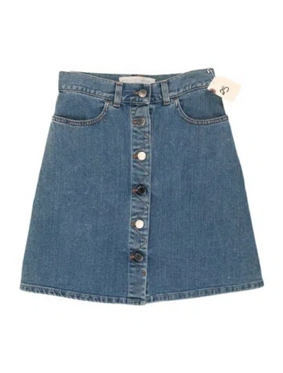 Pre-owned Stella Mccartney Mini Skirt In Blue