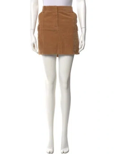 Pre-owned Stella Mccartney Mini Skirt In Brown