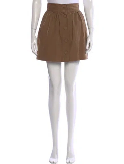 Pre-owned Stella Mccartney Mini Skirt In Brown