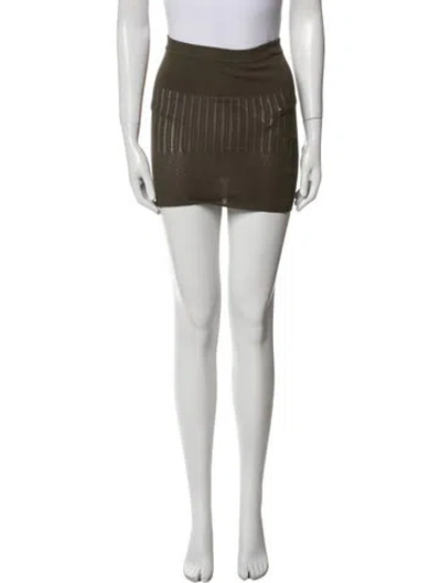 Pre-owned Stella Mccartney Mini Skirt In Green