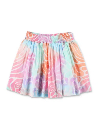 Stella Mccartney Kids' Mini Skirt Stampa Multi In Pink