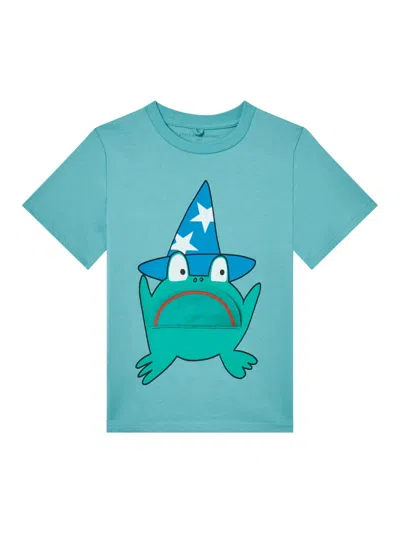 Stella Mccartney Mini Special T-shirts For Boys In Green