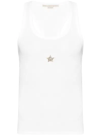 Stella Mccartney Mini Star Tank Top In White