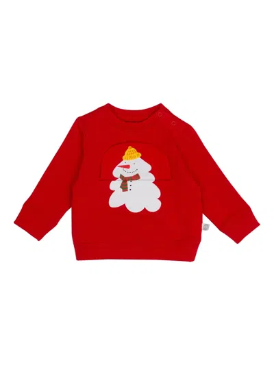 Stella Mccartney Mini Sweatshirt For Girls In Red