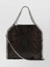 Stella Mccartney Mini Tote Bag Featuring Snake Print Design
