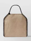 Stella Mccartney Mini Tote Eco Shaggy Deer Chain In Neutrals
