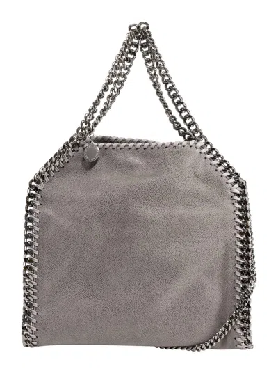Stella Mccartney Mini Tote Eco Shaggy Deer In Grey