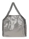 Stella Mccartney Falabella Micro Tote In Grey Polyester In Gray