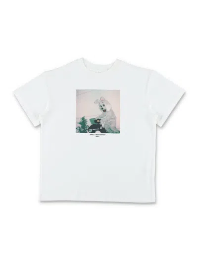 Stella Mccartney Mini Trendy Long Sleeve T-shirt For Girls In Purple