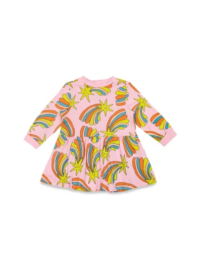 Stella Mccartney Mini T-shirt Dress For Girls In Pink