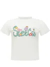 Stella Mccartney Mini T-shirt With Stampaint In Ivory