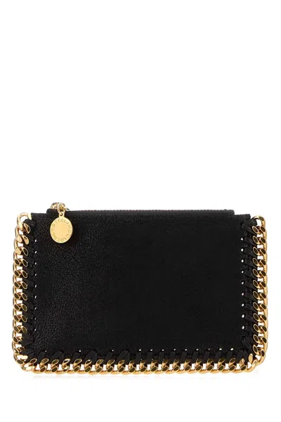 Stella Mccartney Mini Zip Wallet In Black