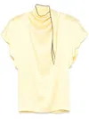 Stella Mccartney Tie-detail Mini Dress In Yellow & Orange