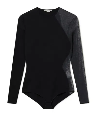 STELLA MCCARTNEY MIRACLE LONG-SLEEVE COMPACT-KNIT BODYSUIT