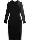 Stella Mccartney Miracle Midi Dress In Black
