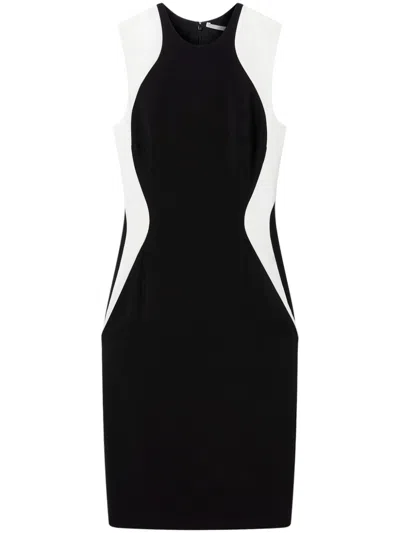 Stella Mccartney Miracle Colorblock Mini Dress In Black