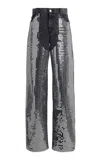 Stella Mccartney Mirror Cotton Denim Jeans In Dark Wash