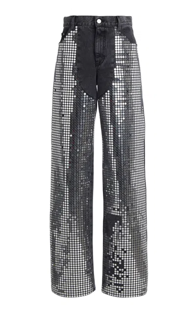 Stella Mccartney Mirror Cotton Denim Jeans In Dark Wash