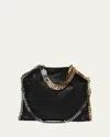 Stella Mccartney Mix Galvanic 3-chain Shimmer Tote Bag In Black