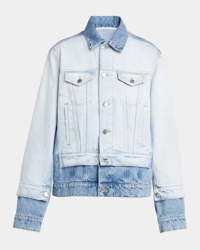 STELLA MCCARTNEY MIXED DENIM JACKET