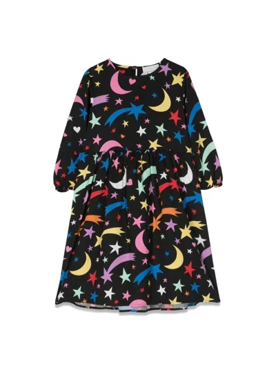 Stella Mccartney Kids' M/l Dress Moon And Stars In Multicolour