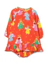 STELLA MCCARTNEY M/L DRESS WITH LITTLE ANGELS COULOTTES
