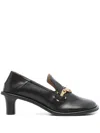 Stella Mccartney 45 Metallic Plaque Pumps In Black  