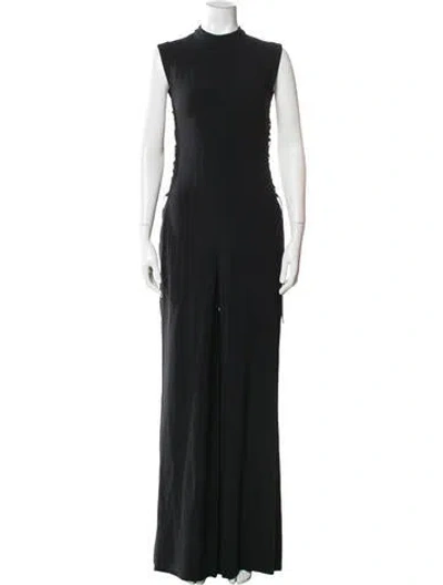 Pre-owned Stella Mccartney Mock Neck Jumpsuit In Black
