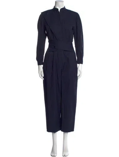 Pre-owned Stella Mccartney Mock Neck Jumpsuit In Blue