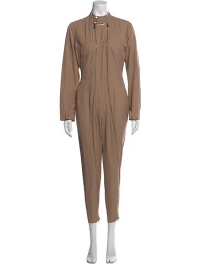 Pre-owned Stella Mccartney Mock Neck Jumpsuit In Neutral