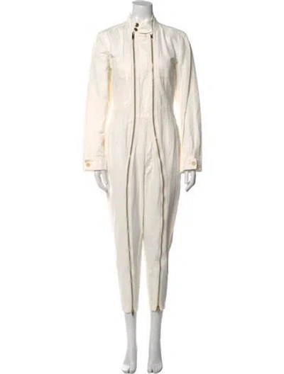 Pre-owned Stella Mccartney Mock Neck Jumpsuit In Neutral