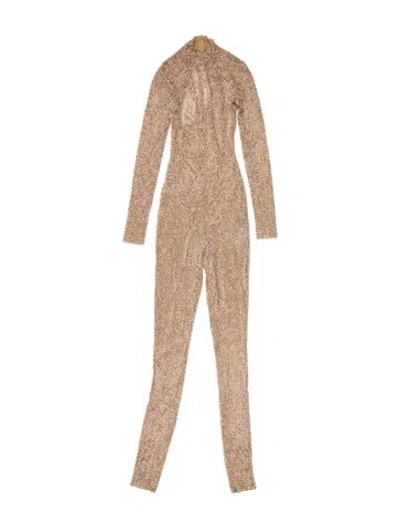 Pre-owned Stella Mccartney Mock Neck Jumpsuit In Neutrals