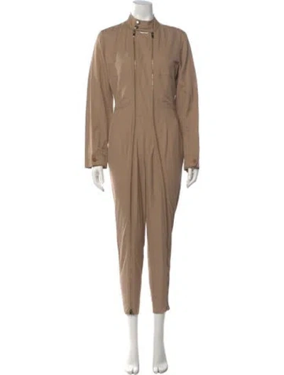 Pre-owned Stella Mccartney Mock Neck Jumpsuit In Neutrals