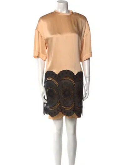 Pre-owned Stella Mccartney Mock Neck Knee-length Dress W/ Tags In Neutral