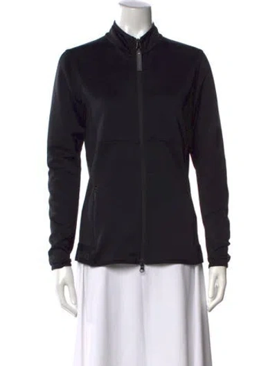 Pre-owned Stella Mccartney Mock Neck Long Sleeve Top In Black