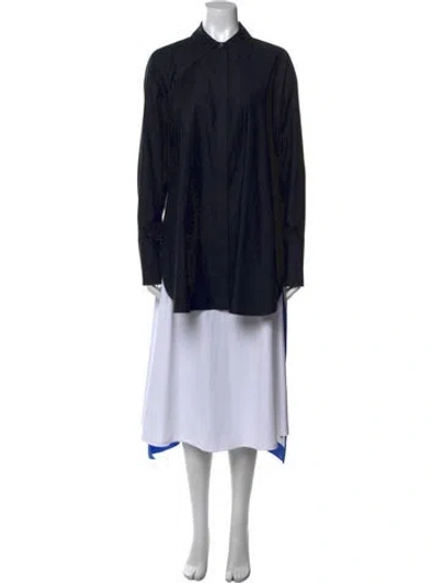 Pre-owned Stella Mccartney Mock Neck Long Sleeve Tunic In Black
