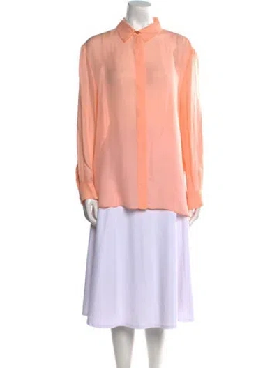 Pre-owned Stella Mccartney Mock Neck Long Sleeve Tunic In Orange