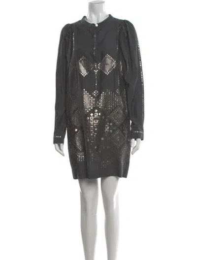 Pre-owned Stella Mccartney Mock Neck Mini Dress